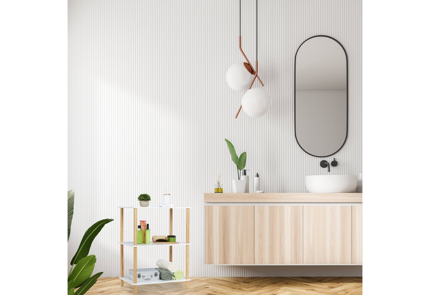 relaxdays Standregal mit 3 Ebenen, 1-tlg. – Bild 2 von 5