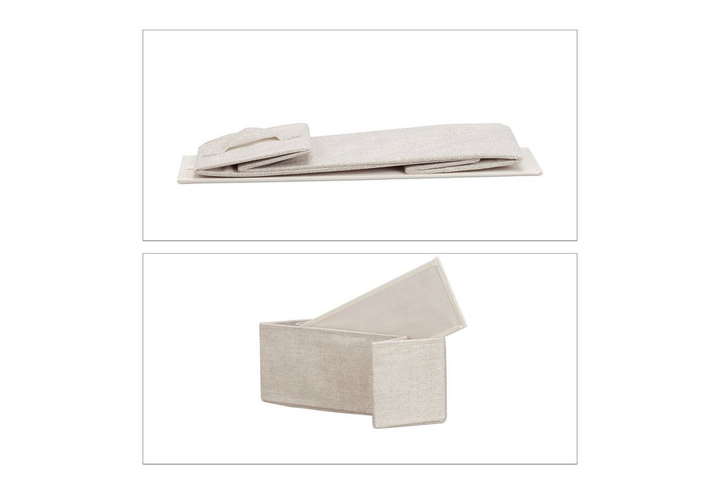 relaxdays Standregal Regalsystem verschiedene Varianten beige, 4-tlg., D – Bild 5 von 5