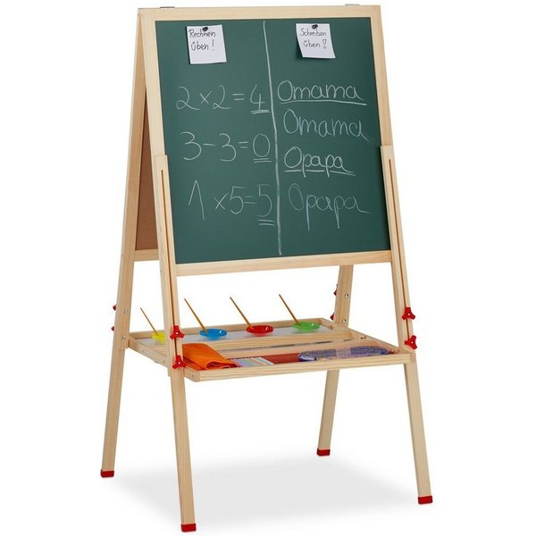 relaxdays Standtafel Kinder mit Whiteboard