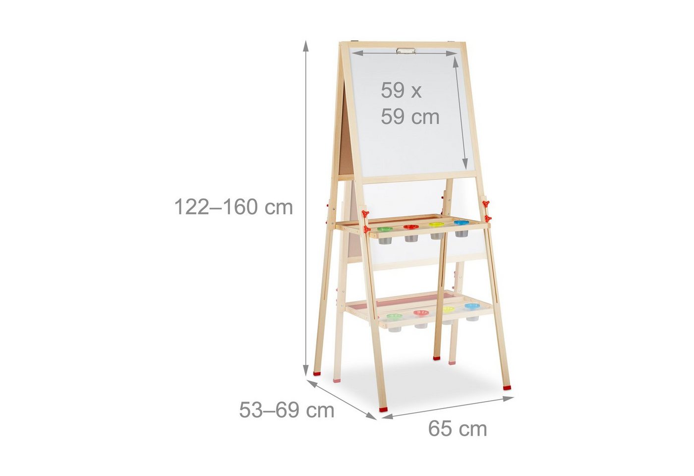 relaxdays Standtafel Kinder mit Whiteboard – Bild 4 von 5