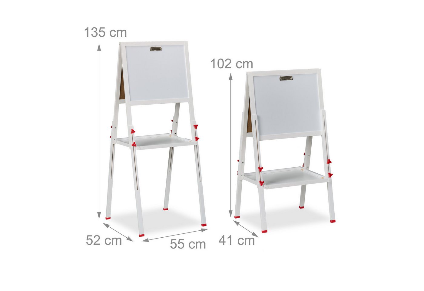 relaxdays Standtafel Kinderstandtafel mit Whiteboard, (1-tlg) – Bild 4 von 5