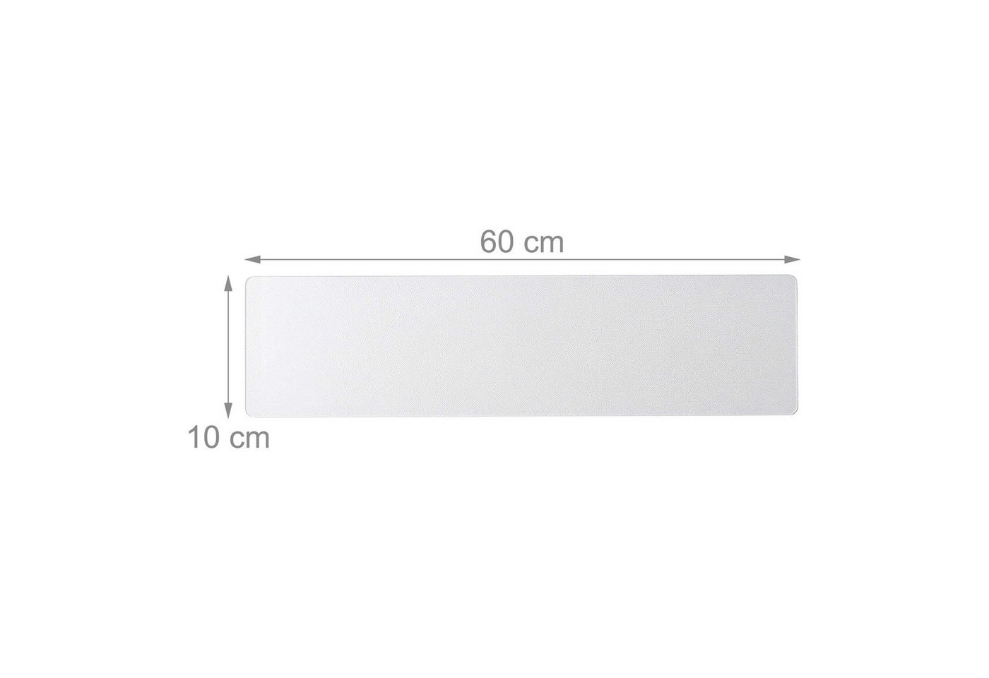 relaxdays Stufenmatte selbstklebend 15er Set, Rechteckig, Höhe: 0.5 mm, 10 x 60 cm – Bild 4 von 5