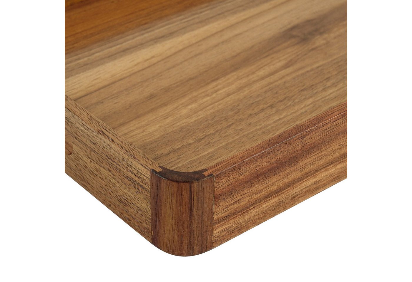 relaxdays Tablett Serviertablett Akazienholz, Holz, (1-tlg) – Bild 5 von 5