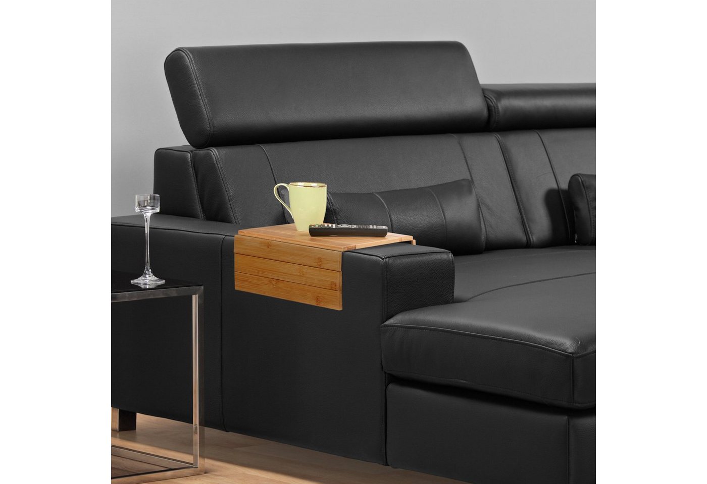 relaxdays Tablett Sofatablett Bambus, Bambus, (1-tlg) – Bild 3 von 5