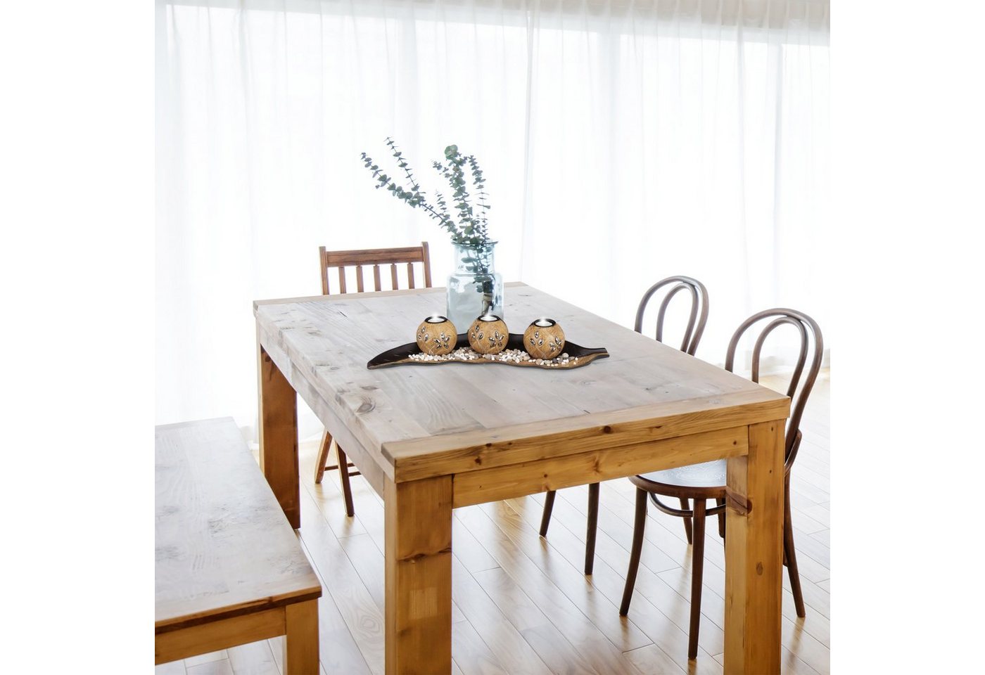 relaxdays Teelichthalter Set Blatt (3 St) – Bild 2 von 5