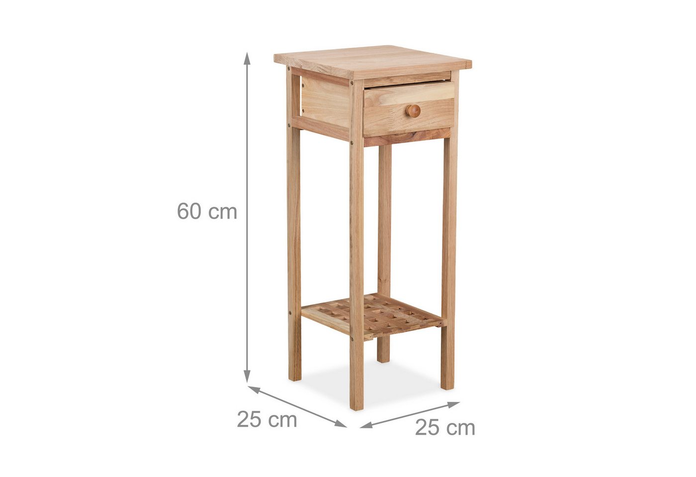 relaxdays Telefontisch Holz 2er Set (2-St) – Bild 4 von 5