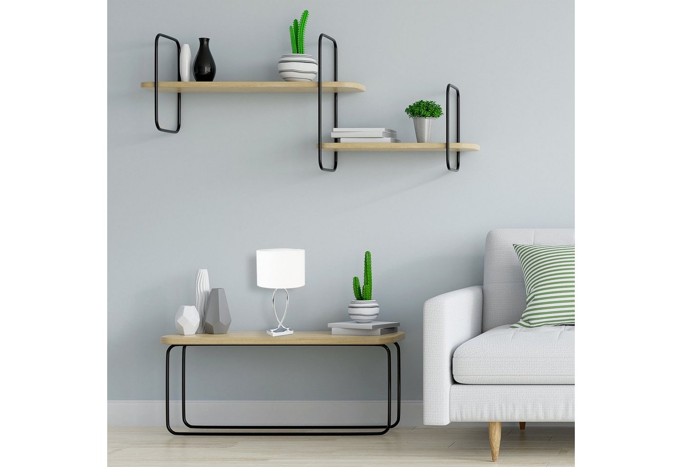 relaxdays Tischleuchte Tischlampe silber mit Schirm, Kippschalter, E27-Fassung, bis zu 40 W, Warmweiß – Bild 5 von 5