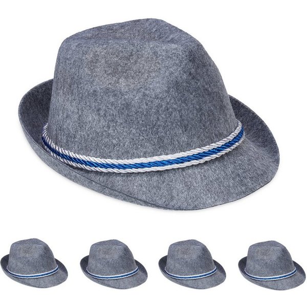 relaxdays Trachtenhut Bayern 5er Set (5-St)
