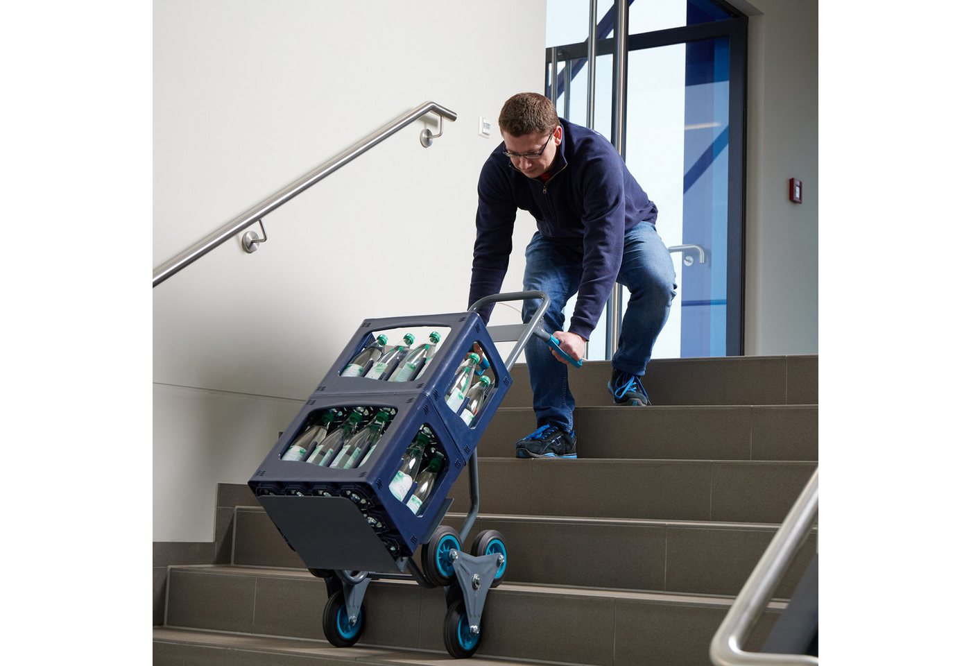 relaxdays Treppensackkarre 200 kg, (1-St) – Bild 3 von 5