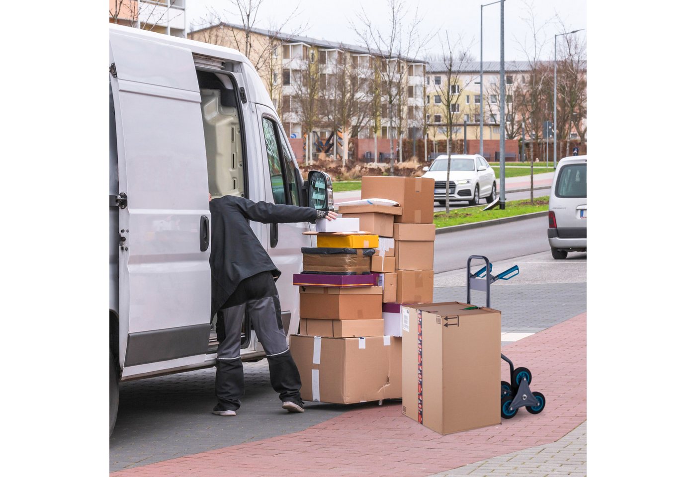 relaxdays Treppensackkarre 200 kg, (1-St) – Bild 5 von 5