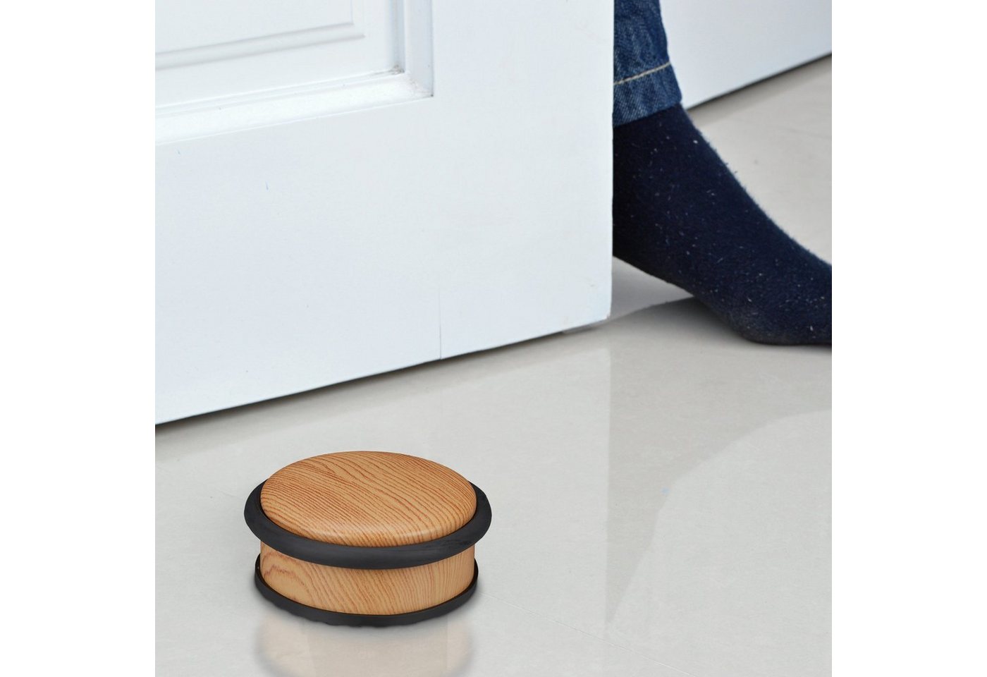 relaxdays Türstopper Holzoptik (1 St) – Bild 2 von 5