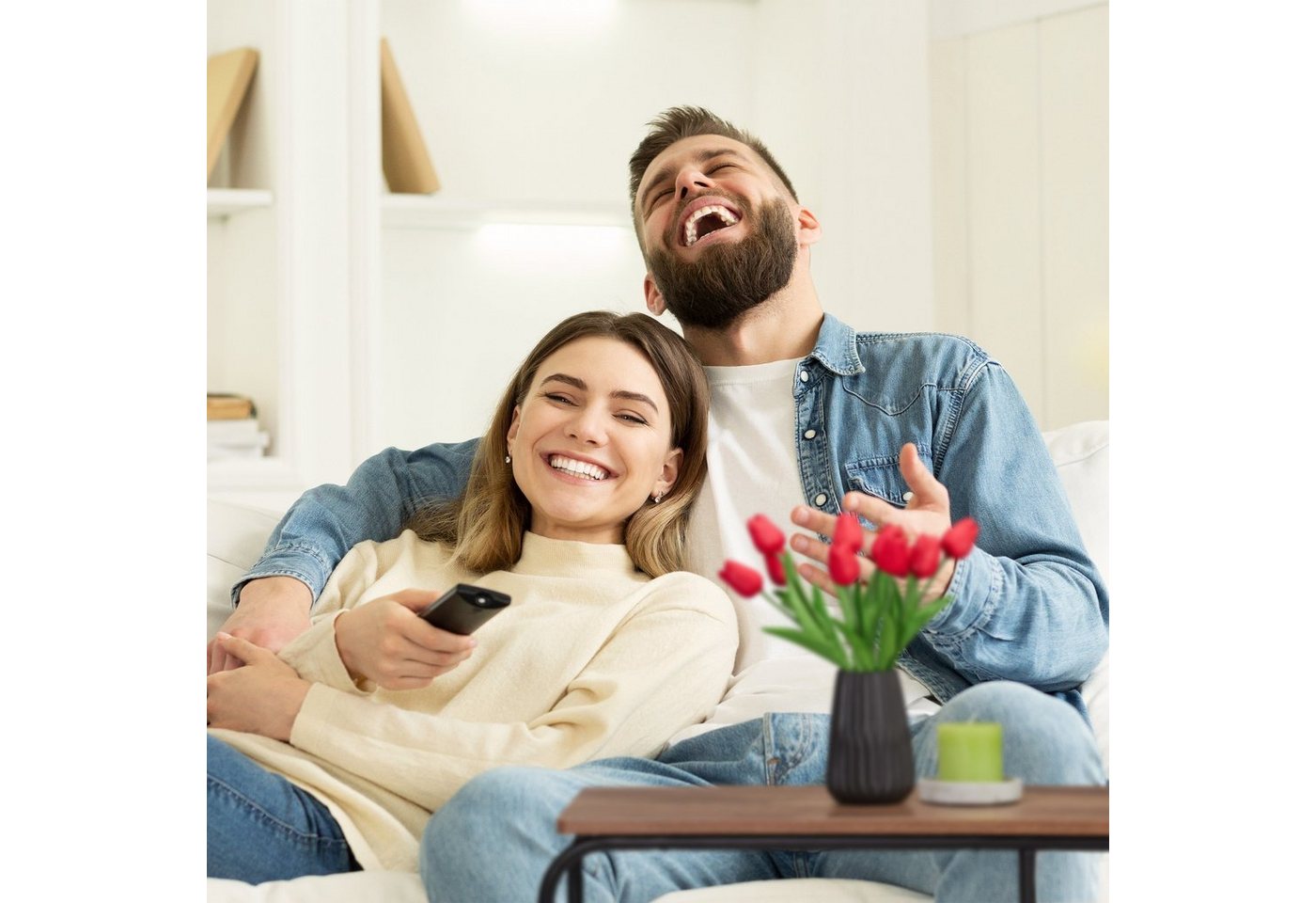 relaxdays TV-Regal TV Board mit Ablage, 1-tlg. – Bild 5 von 5