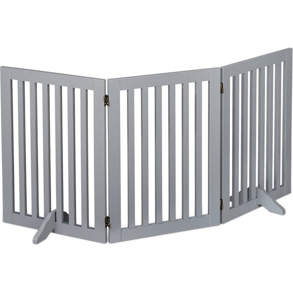relaxdays Universalschutzgitter Graues Absperrgitter 70 cm (3 St), 3 Panel