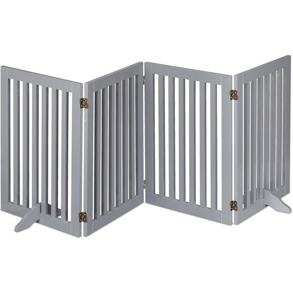 relaxdays Universalschutzgitter Graues Absperrgitter 70 cm (4 St), 4 Panel