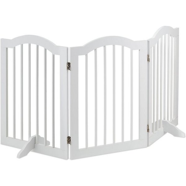 relaxdays Universalschutzgitter Weißes Absperrgitter 70 cm hoch (3 St)