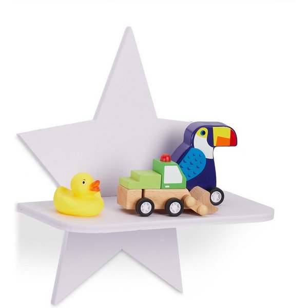 relaxdays Wandregal Stern Kinderzimmer, 1-tlg.