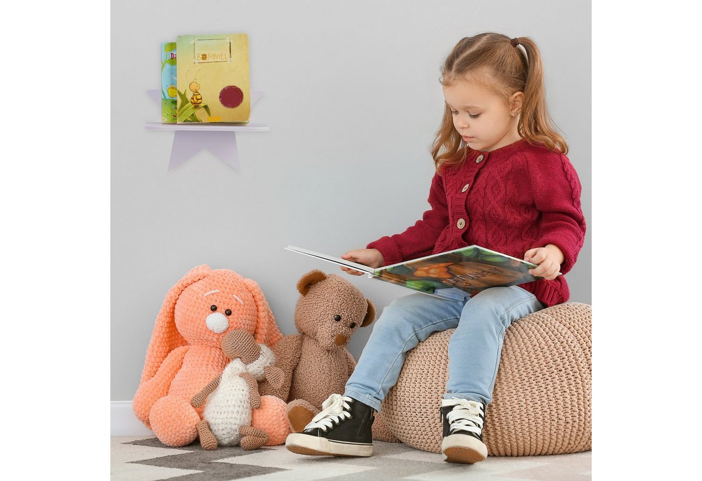 relaxdays Wandregal Stern Kinderzimmer, 1-tlg. – Bild 3 von 5