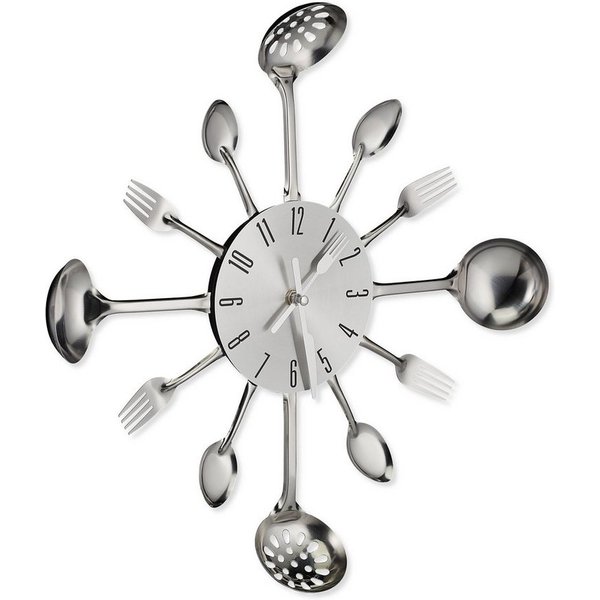 relaxdays Wanduhr Besteck