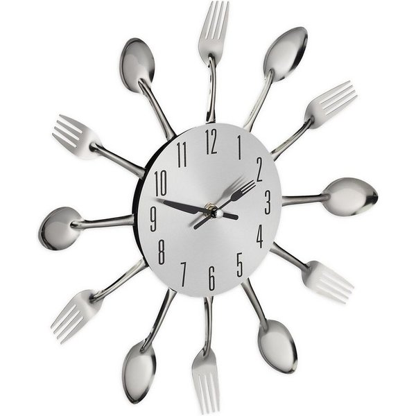 relaxdays Wanduhr Besteck