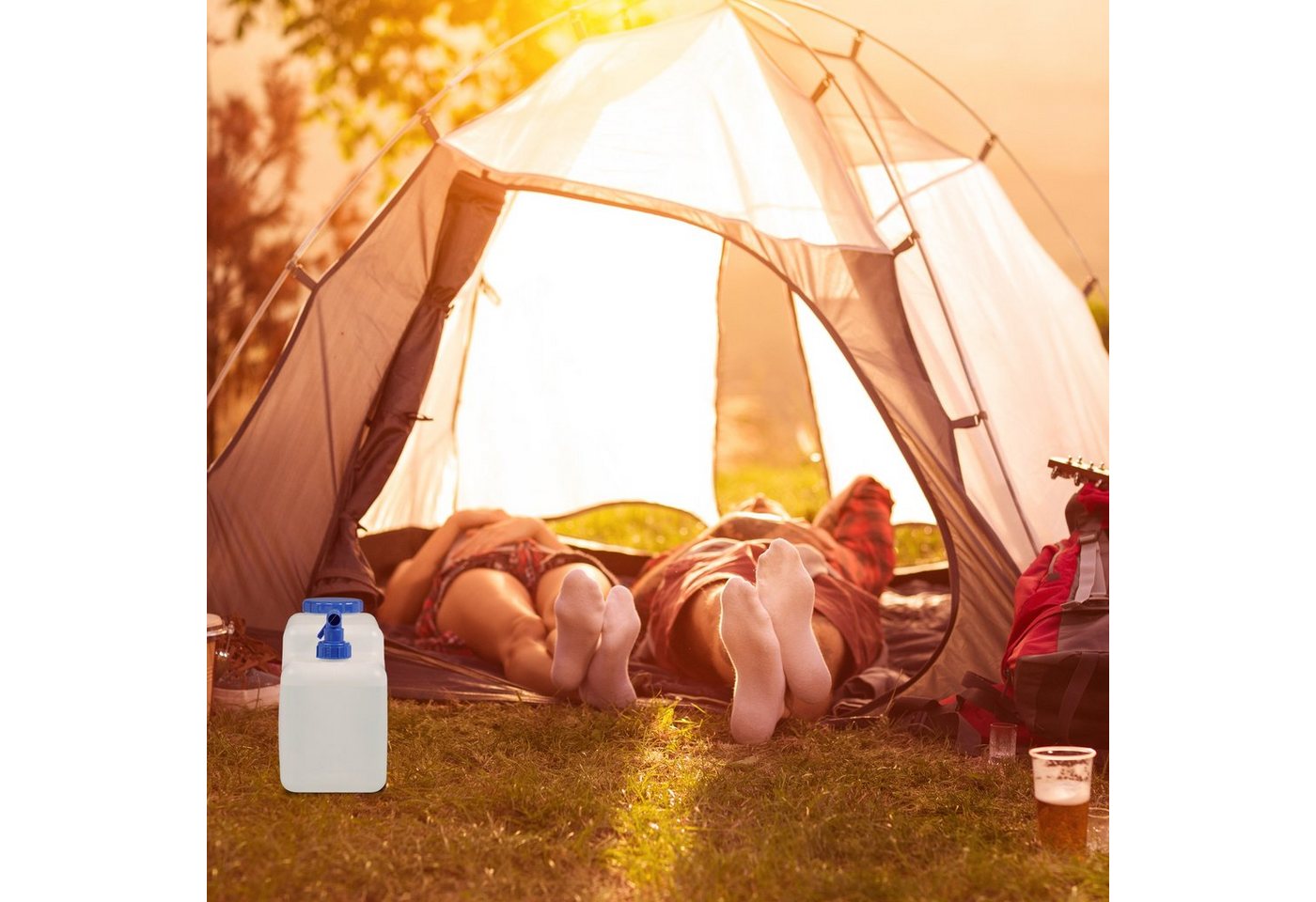 relaxdays Wassertank Wasserkanister mit Hahn (1 St), 12 Liter – Bild 2 von 5