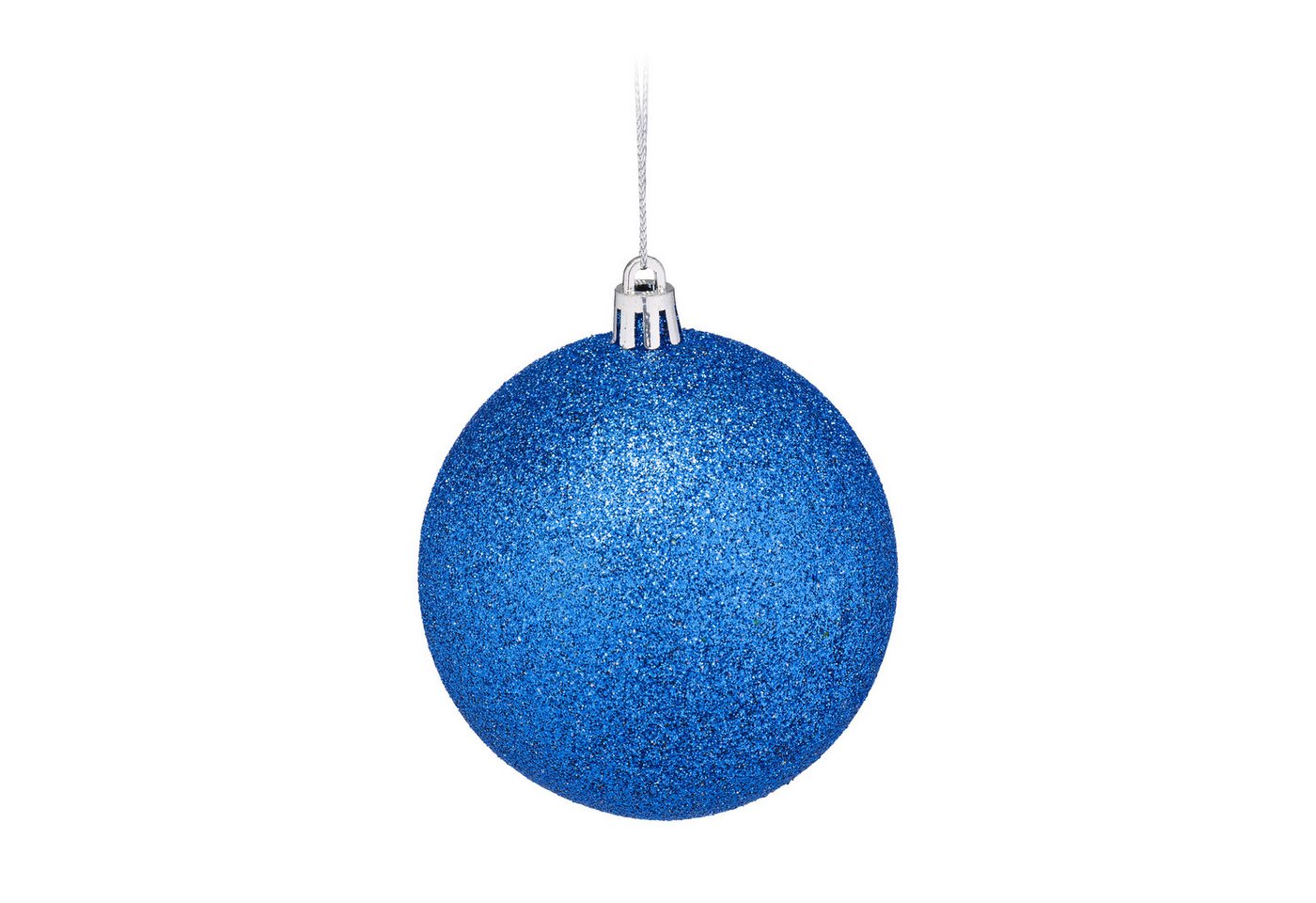 relaxdays Weihnachtsbaumkugel Weihnachtskugeln im 110er Set (110 St), blau – Bild 5 von 5