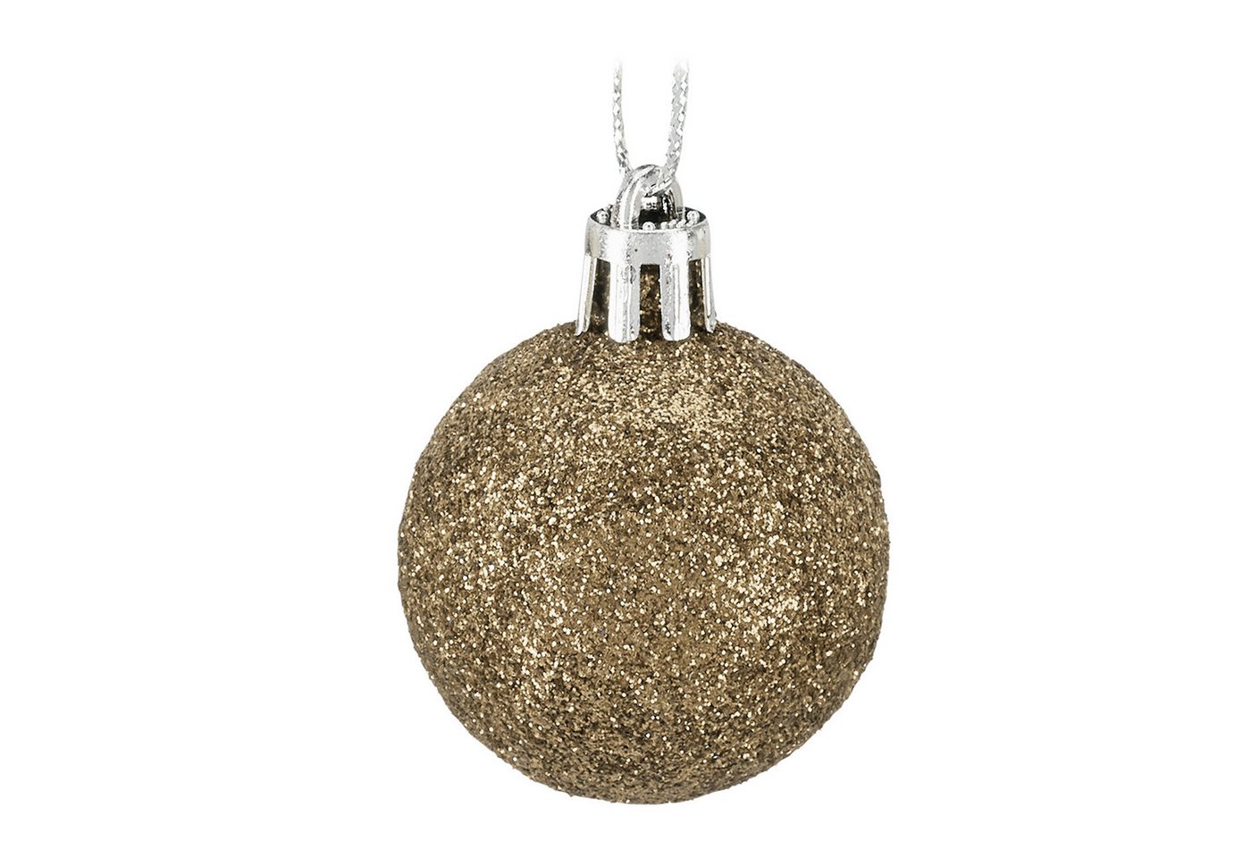 relaxdays Weihnachtsbaumkugel Weihnachtskugeln im 50er Set (50 St), gold – Bild 5 von 5