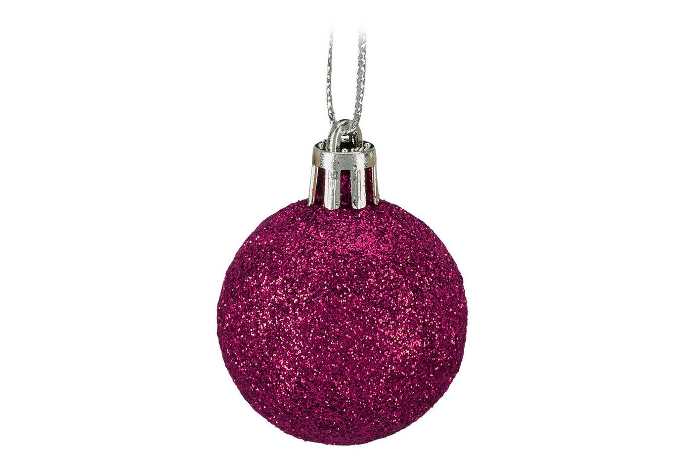 relaxdays Weihnachtsbaumkugel Weihnachtskugeln im 50er Set (50 St), Pink – Bild 5 von 5
