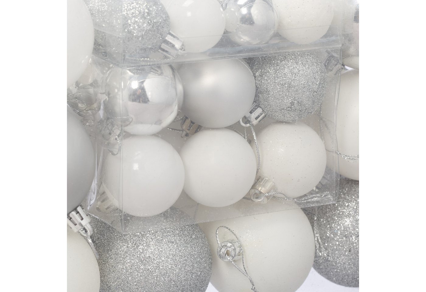 relaxdays Weihnachtsbaumkugel Weihnachtskugeln im Set (50 St), 50er Pack – Bild 5 von 5