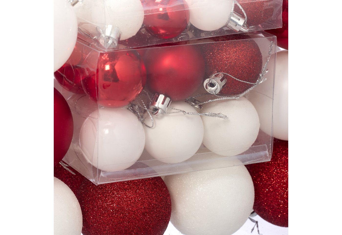 relaxdays Weihnachtsbaumkugel Weihnachtskugeln Set (50 St), 50er Pack – Bild 5 von 5