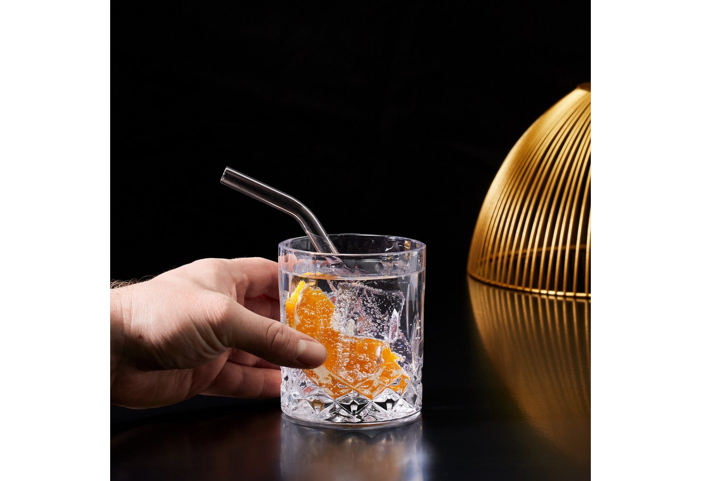 relaxdays Whiskyglas Whiskeygläser 4er Set, 4-tlg., Glas – Bild 3 von 5
