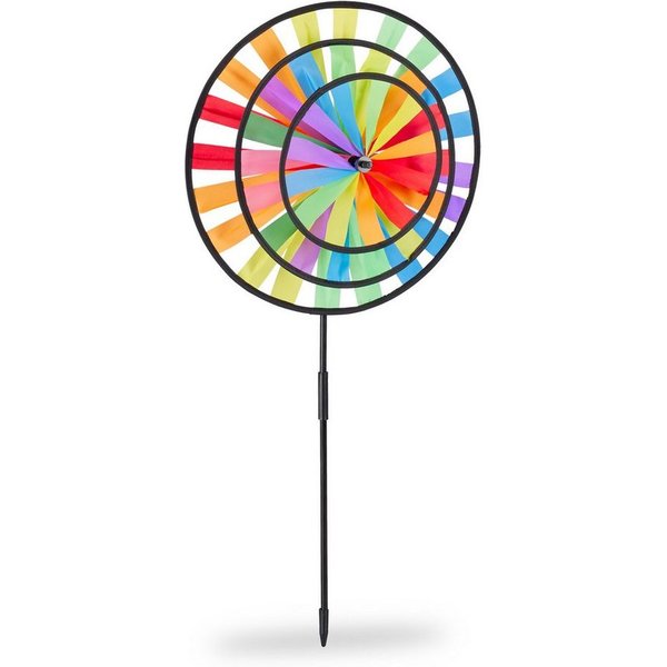 relaxdays Windrad Regenbogen (1 St)