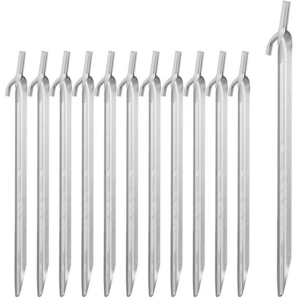relaxdays Zelthering Zeltheringe Stahl 12er Set, (12-St)