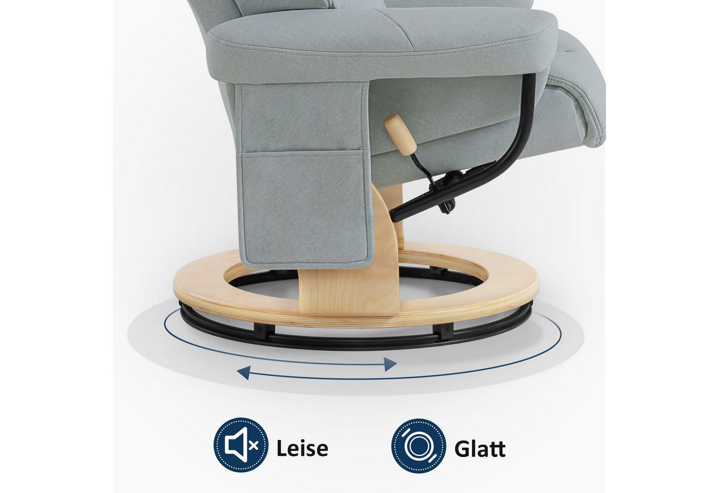 MCombo Relaxsessel M MCombo Relaxsessel mit Hocker, Fernsehsessel, 9066, mit Relaxfunktion – Bild 5 von 5