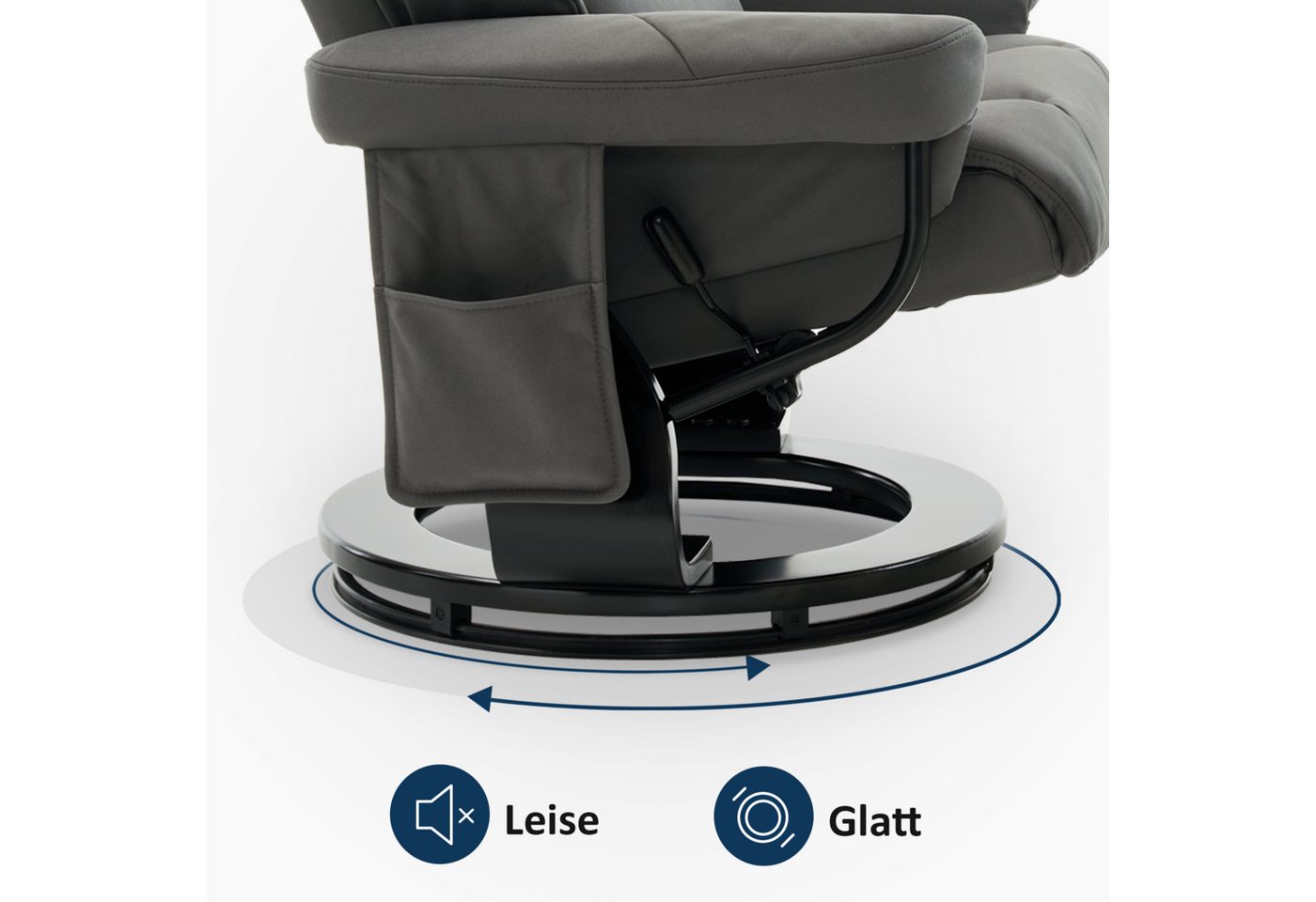 MCombo Relaxsessel M MCombo Relaxsessel mit Hocker, Fernsehsessel, 9066, mit Relaxfunktion – Bild 3 von 5
