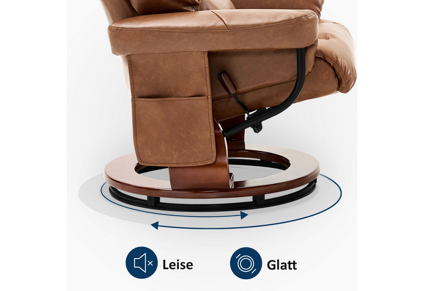 MCombo Relaxsessel M MCombo Relaxsessel mit Hocker, Fernsehsessel, 9066, mit Relaxfunktion – Bild 3 von 5
