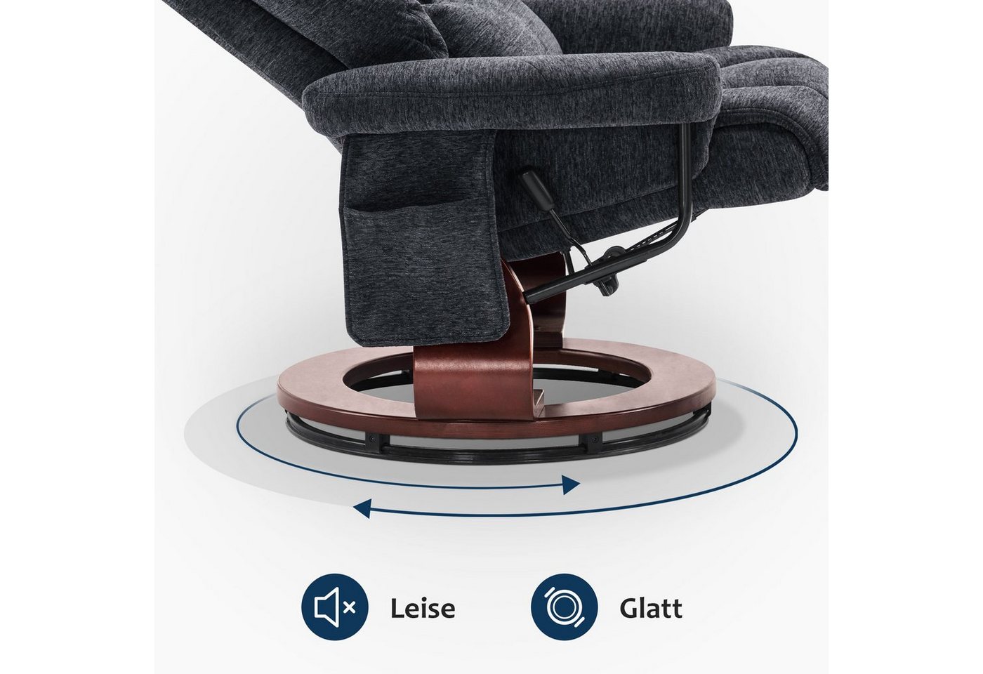 MCombo Relaxsessel M MCombo Relaxsessel mit Hocker, Fernsehsessel, 9066, mit Relaxfunktion – Bild 3 von 5