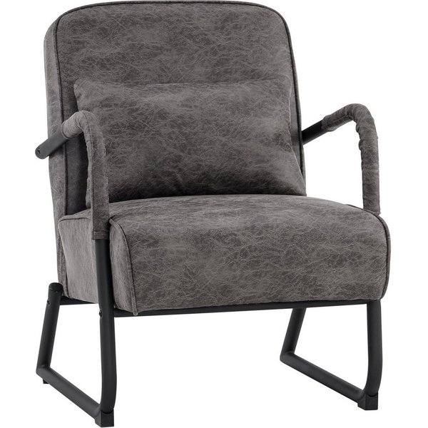 MCombo Relaxsessel MCombo Sessel mit/ohne Hocker, Retro mit Kissen, Mikrofaser, 4742, Mikrofaserstoff