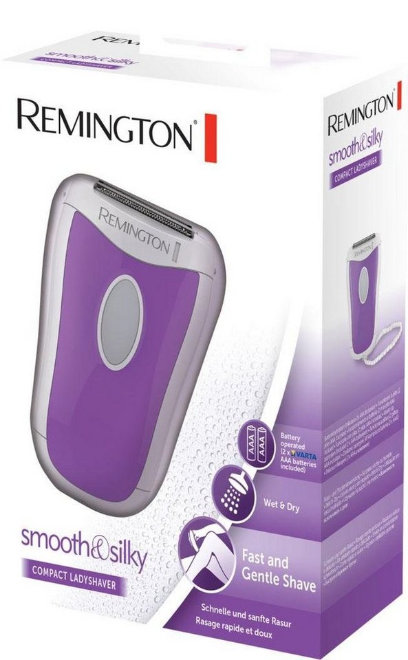 Remington Elektrorasierer Compact smooth&silky WSF4810, für Nass-und Trockenanwendung, batteriebetrieben – Bild 3 von 5