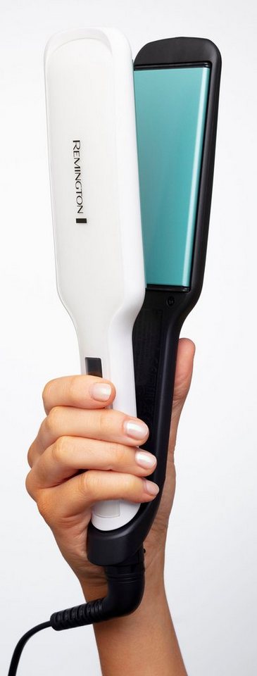 Remington Glätteisen Shine Therapy, S8550, breiter Haarglätter Keramik-Beschichtung, angereichert mit Arganöl & Vitamin E, 9 Temperatureinstellungen – Bild 3 von 5