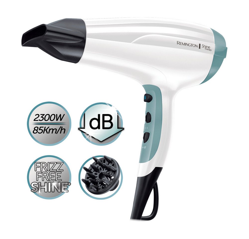 Remington Haartrockner D 5216, 2300 W, mit Ionenpflege [leicht & leise+ Diffusor] Arganöl & Vitamin E – Bild 4 von 5