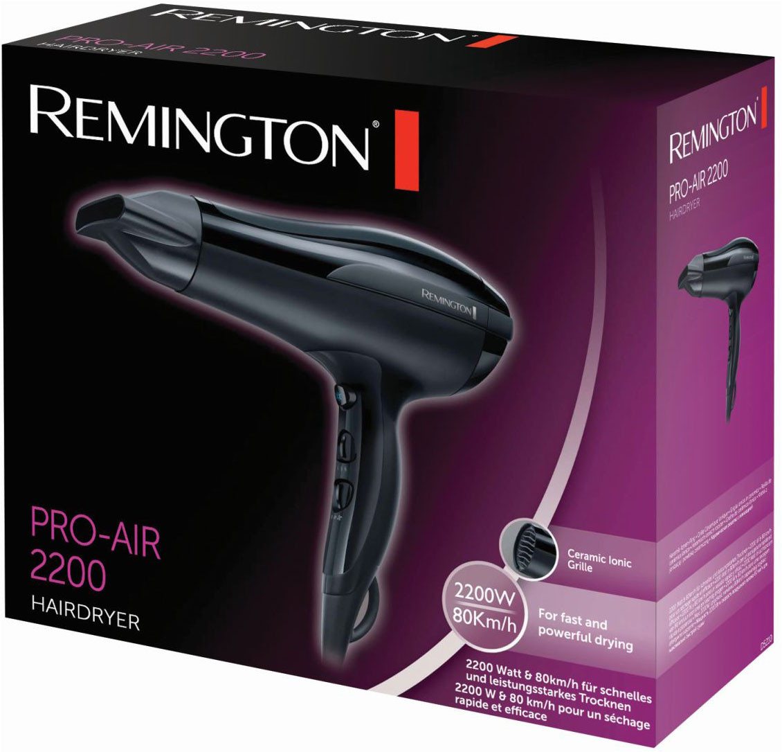 Remington Haartrockner D5210, 2200 W, mit Ionenpflege [leicht & leistungstark, Keramik-Ionen-Ring] – Bild 2 von 5