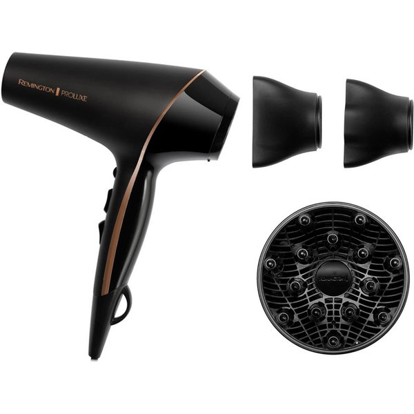 Remington Haartrockner PROluxe Midnight Edition (AC9140B), 2400 W, Profi, mit Ionenpflege, OPTIheat-Technologie und langlebigem AC-Motor