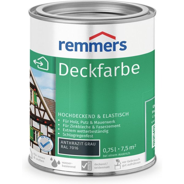Remmers Wetterschutzfarbe Deckfarbe 0,75 Liter, für viele Untergründe, hochdeckend, wetterfest