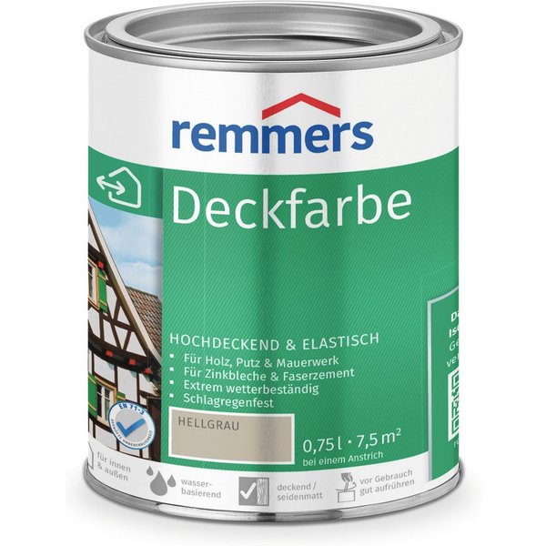 Remmers Wetterschutzfarbe Deckfarbe 0,75 Liter, für viele Untergründe, hochdeckend, wetterfest