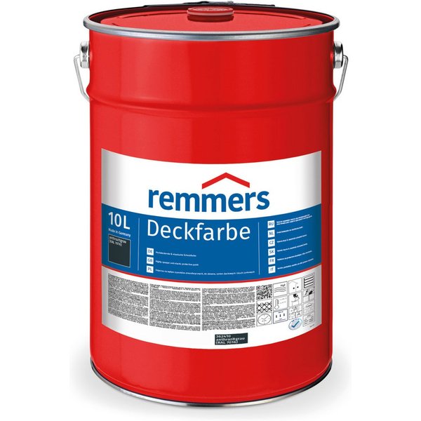 Remmers Wetterschutzfarbe Deckfarbe 10 Liter, für viele Untergründe, hochdeckend, wetterfest