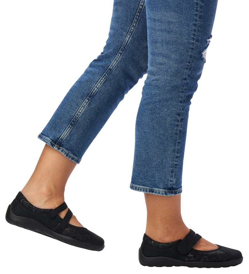 Remonte Ballerina Slipper, Schlupfschuh, Slip-On Sneaker mit dezenter Snake-Optik – Bild 3 von 5