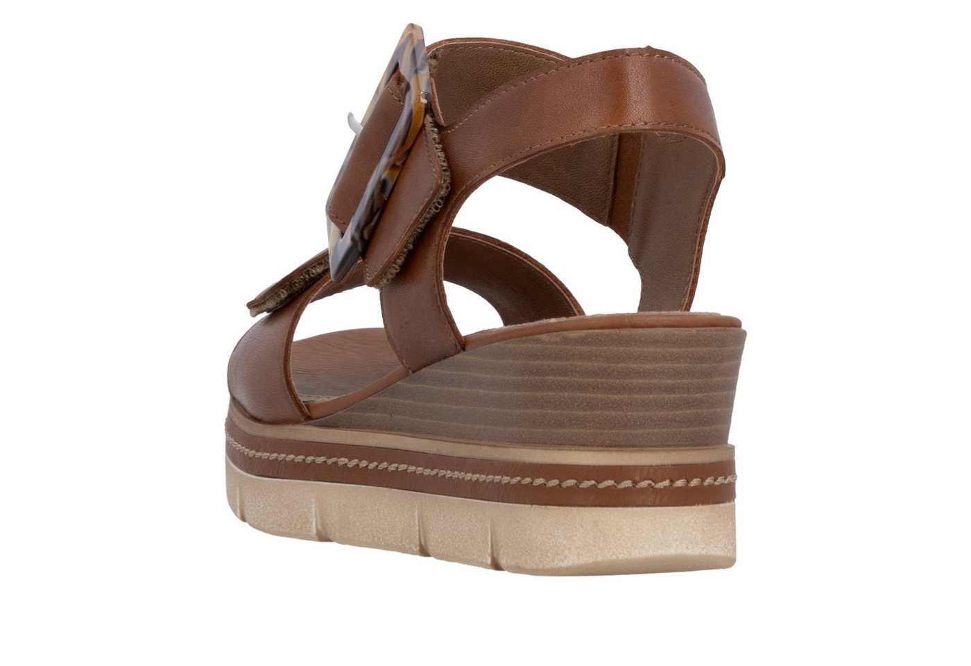 Remonte Keilsandalette Keilabsatz, Riemensandale, Sommerschuh, auffällige Zierschnalle – Bild 2 von 5