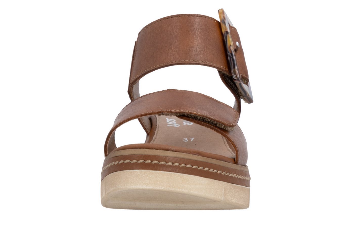 Remonte Keilsandalette Keilabsatz, Riemensandale, Sommerschuh, auffällige Zierschnalle – Bild 4 von 5