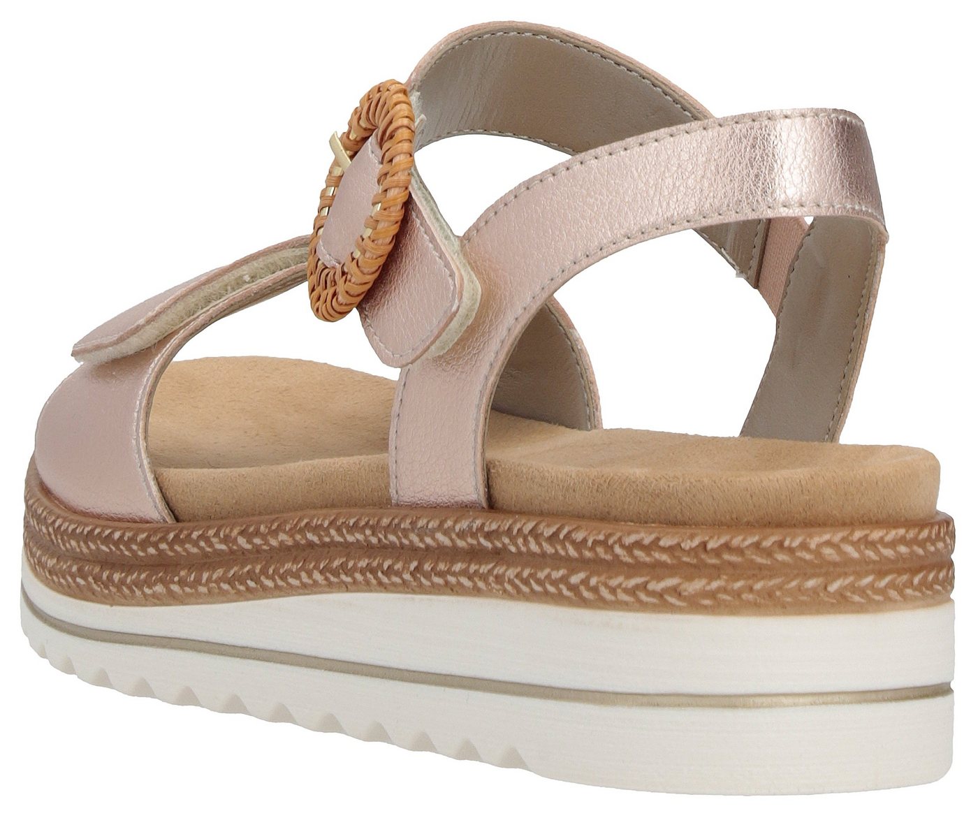 Remonte Keilsandalette Sommerschuh, Riemchensandale mit praktischen Klettverschlüssen – Bild 4 von 5