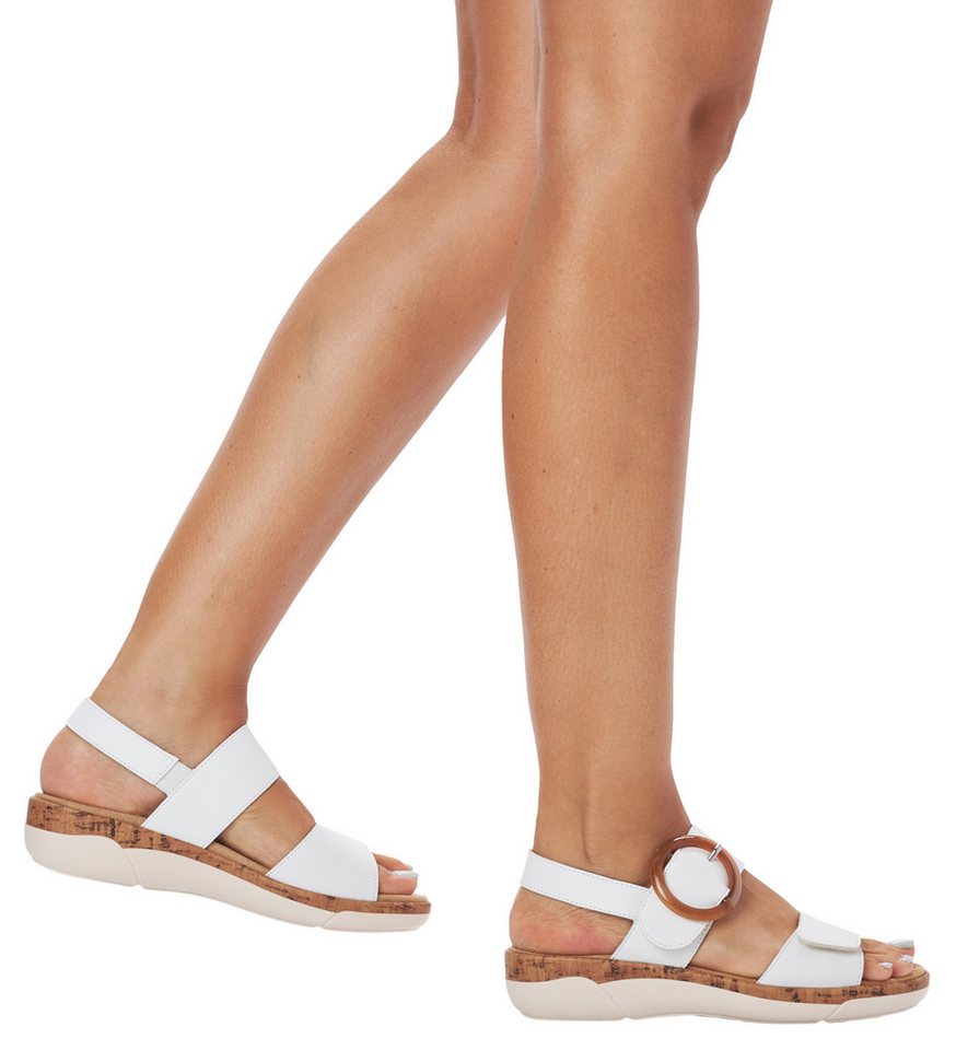 Remonte Keilsandalette Sommerschuh, Riemchensandale, praktische Klettverschlüsse – Bild 2 von 5